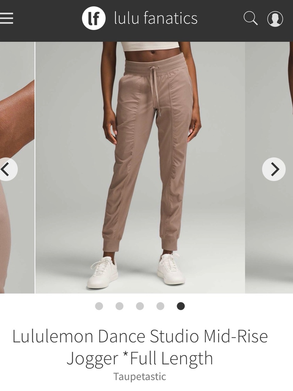 lululemon athletica Dance Studio Mid-Rise Jogger in Taupetastic
